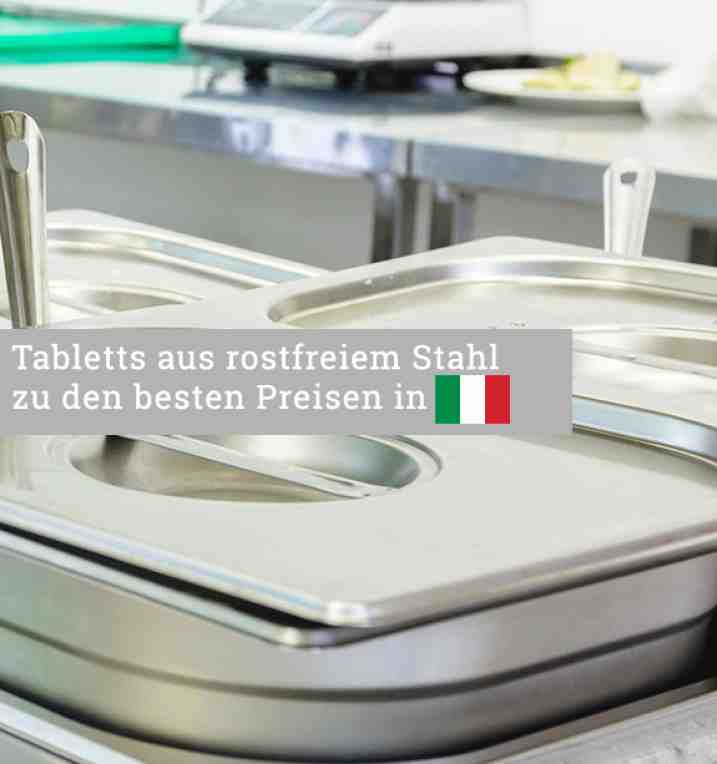 Vaschette in acciaio inox tedesco