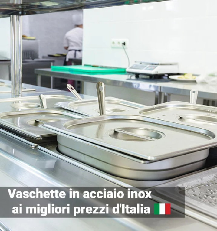 Vaschette in acciaio inox